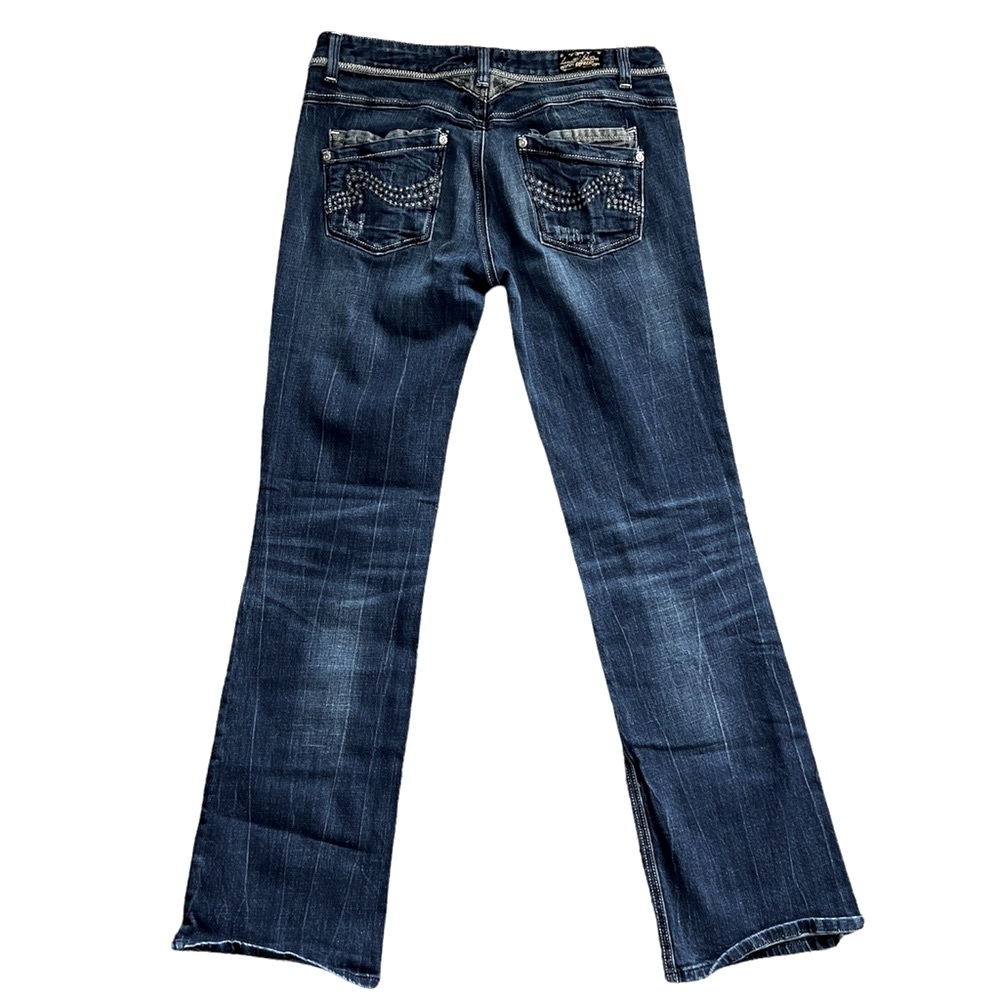 ๐ Limited Edition for Express ๐ REROCK Boot Cut Jeans Size 10 - Picture 2 of 7